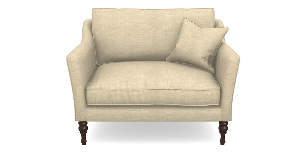 Product photograph of Brunel Snuggler In Posh Linen - Oatmeal from Sofas and Stuff Limited