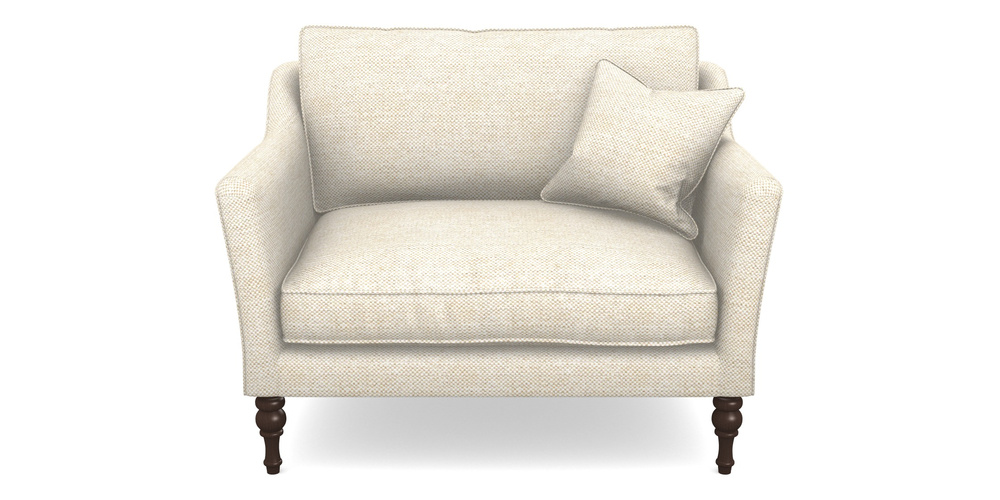 Product photograph of Brunel Snuggler In Sanday Linen - Natural from Sofas and Stuff Limited