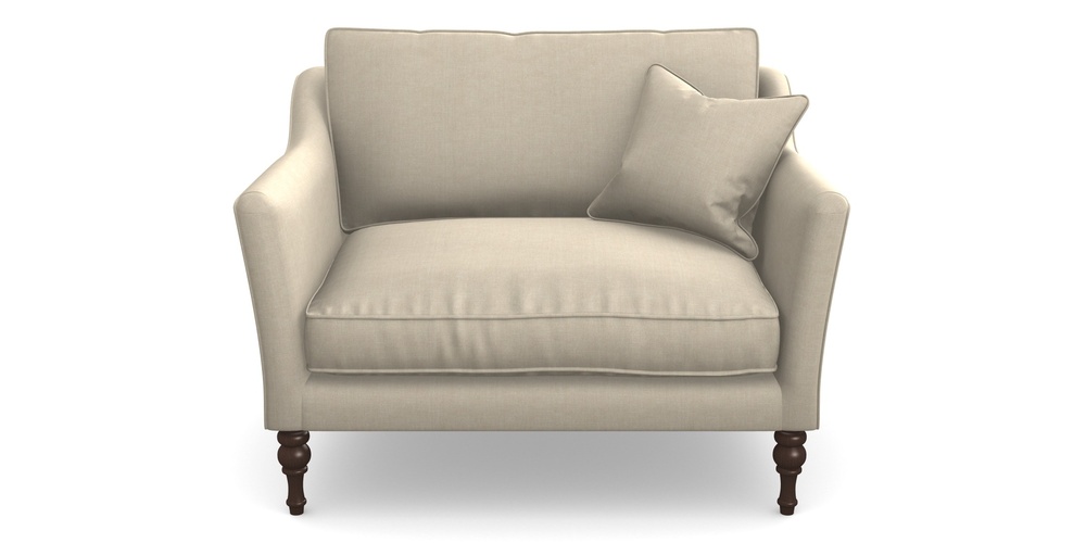 Product photograph of Brunel Snuggler In Super Soft Velvet - Hessian from Sofas and Stuff Limited