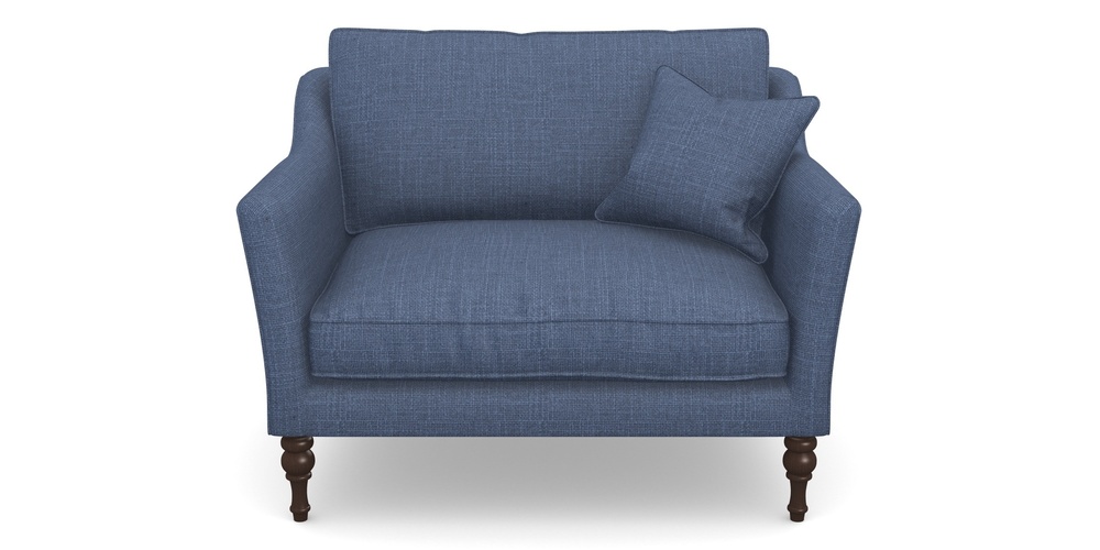 Product photograph of Brunel Snuggler In Tough As Houses - Indigo from Sofas and Stuff Limited