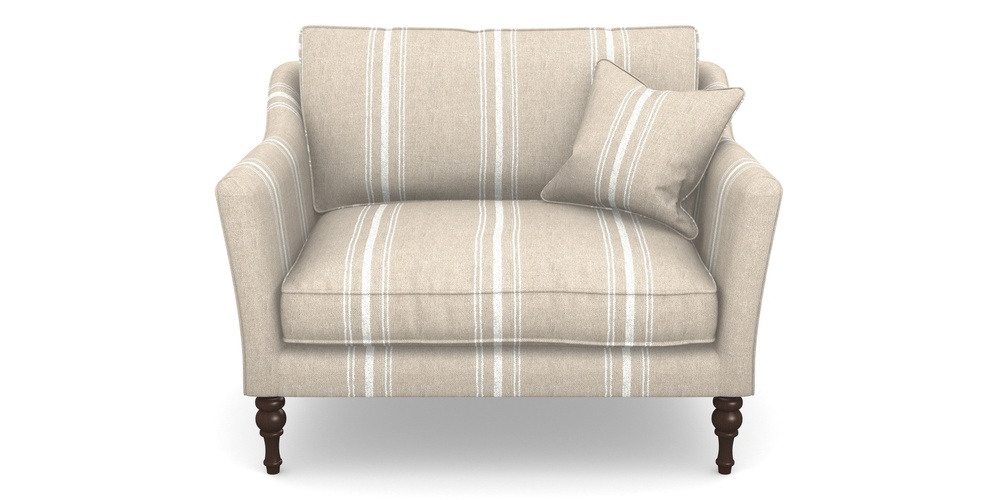 Product photograph of Brunel Snuggler In Ullswater Linen - Chalk from Sofas and Stuff Limited