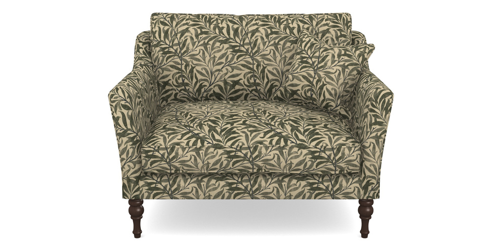 Product photograph of Brunel Snuggler In V A Drawn From Nature - Willow Bough Large - Dark Green from Sofas and Stuff Limited