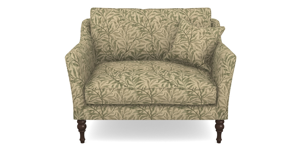 Product photograph of Brunel Snuggler In V A Drawn From Nature - Willow Bough Large - Light Green from Sofas and Stuff Limited