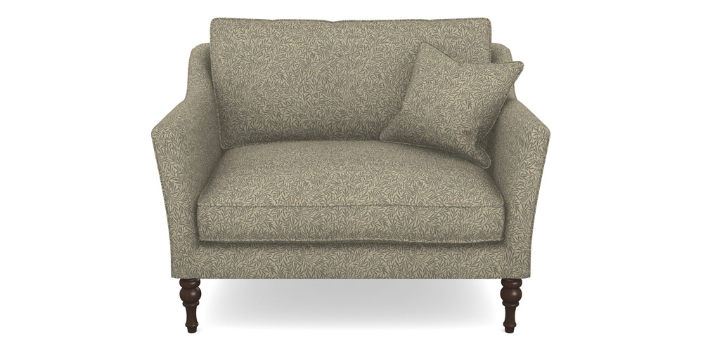 Product photograph of Brunel Snuggler In V A Drawn From Nature Collection - Willow - Duck Egg from Sofas and Stuff Limited
