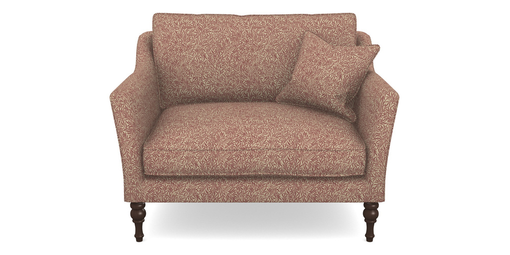 Product photograph of Brunel Snuggler In V A Drawn From Nature Collection - Willow - Red from Sofas and Stuff Limited