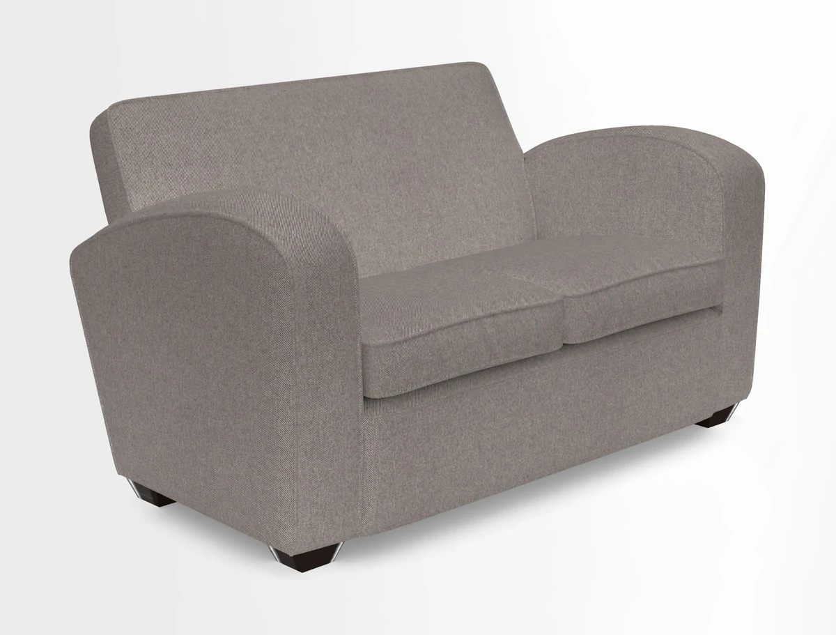 Montmartre 2 Seater Sofa in Two Tone Plain Biscuit