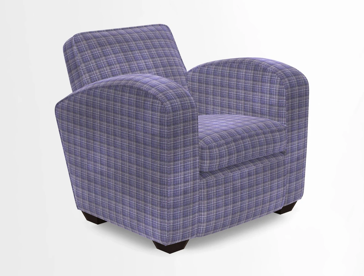 Montmartre Chair in V&A Brompton Collection Ikat Morning Blue