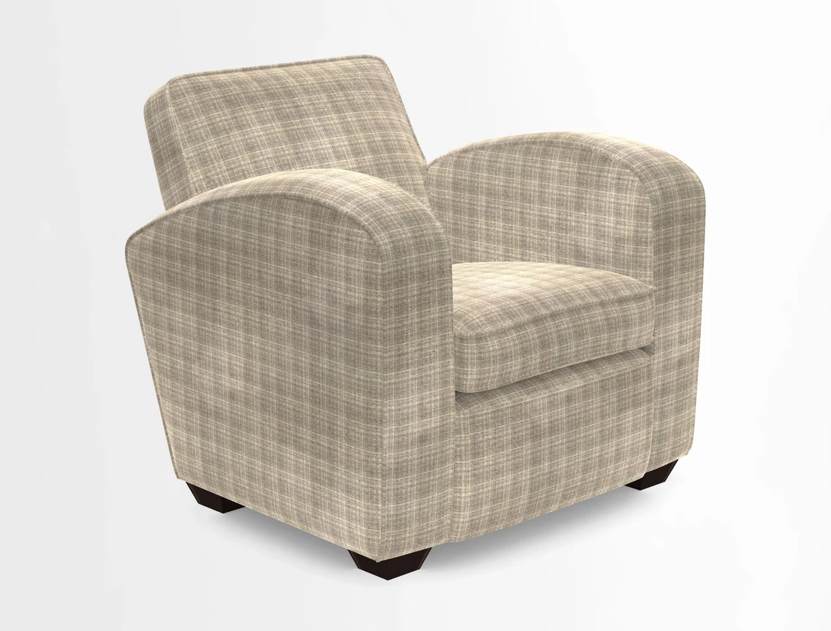Montmartre Chair in V&A Brompton Collection Ikat Morning Blue