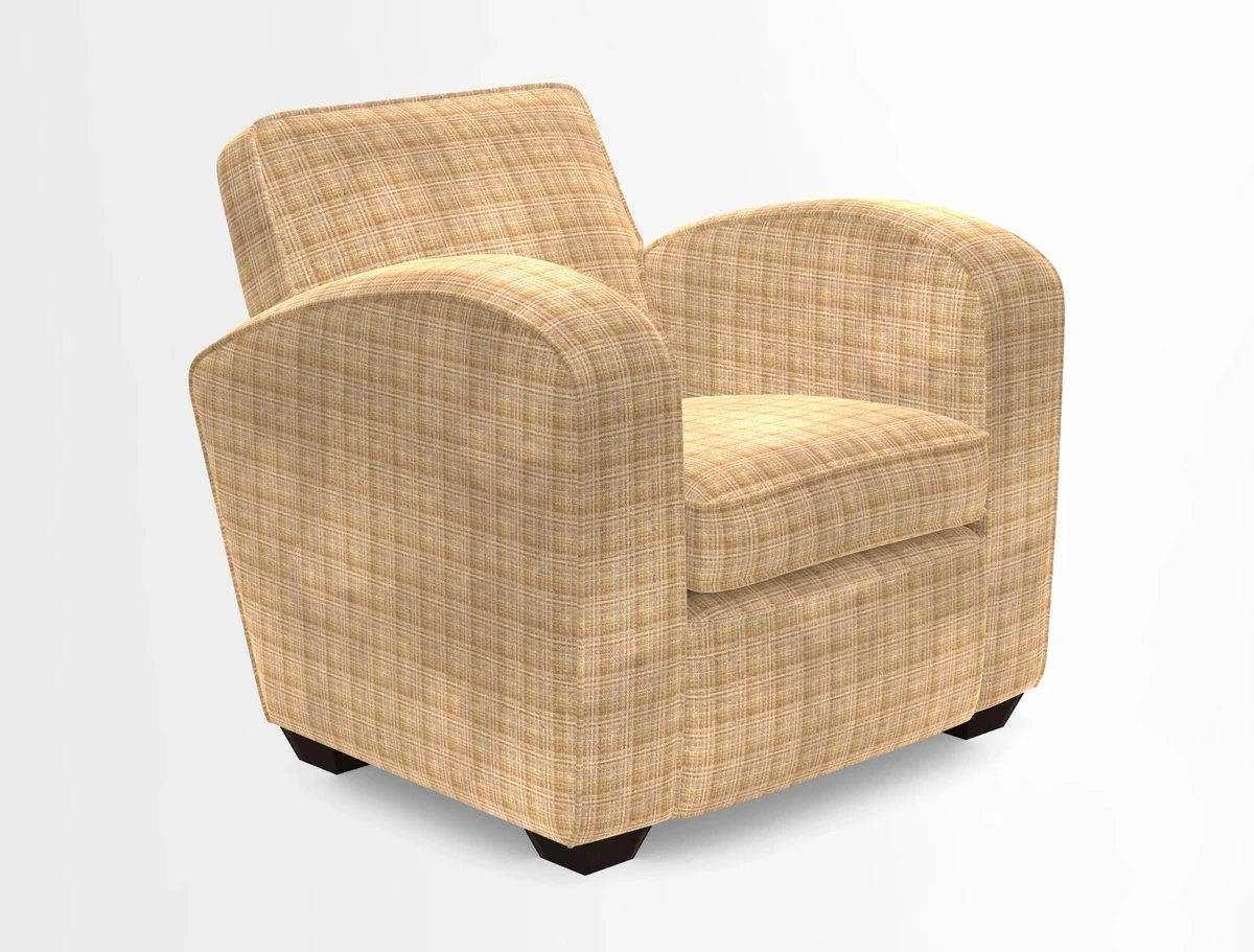 Montmartre Chair in V&A Brompton Collection Ikat Morning Blue
