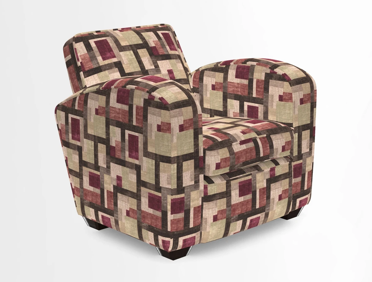 Montmartre Chair in V&A Brompton Collection Ikat Morning Blue
