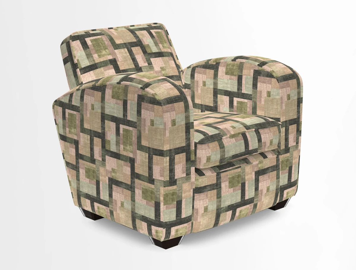 Montmartre Chair in V&A Brompton Collection Ikat Morning Blue