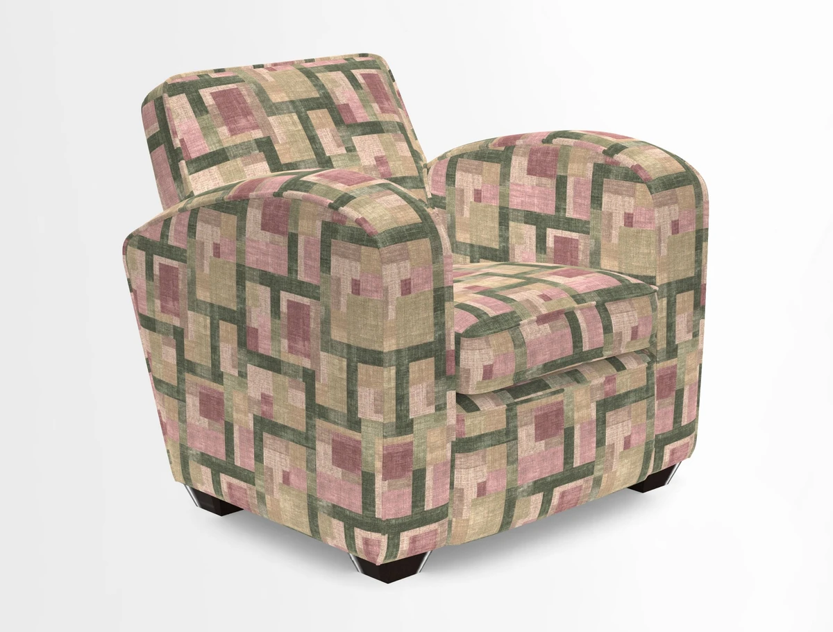 Montmartre Chair in V&A Brompton Collection Ikat Morning Blue