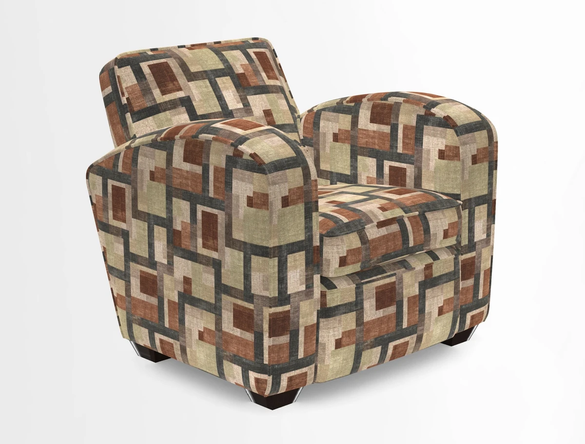 Montmartre Chair in V&A Brompton Collection Ikat Morning Blue