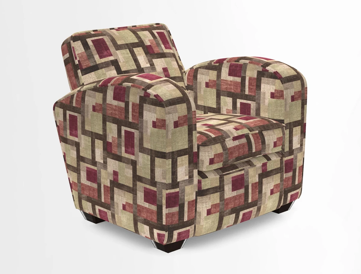 Montmartre Chair in V&A Brompton Collection Ikat Morning Blue