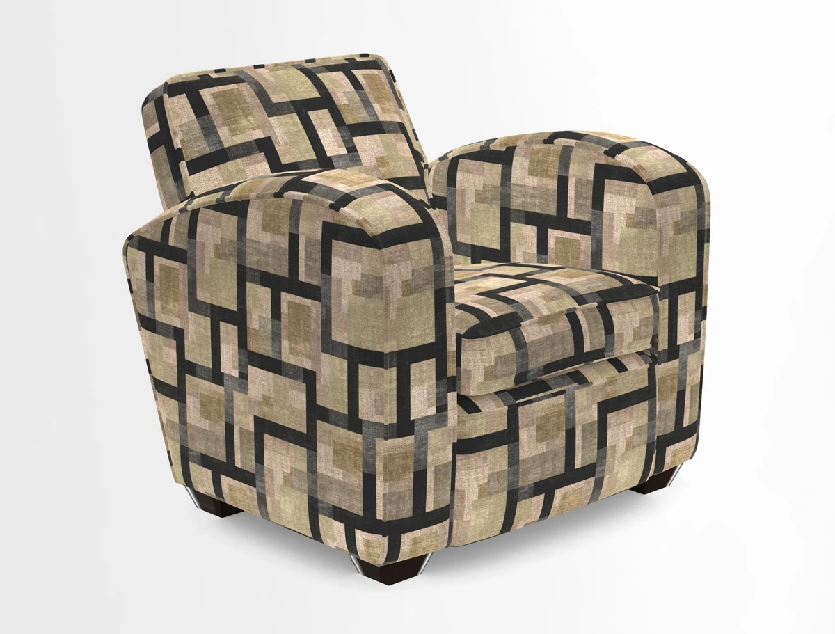 Montmartre Chair in V&A Brompton Collection Ikat Morning Blue
