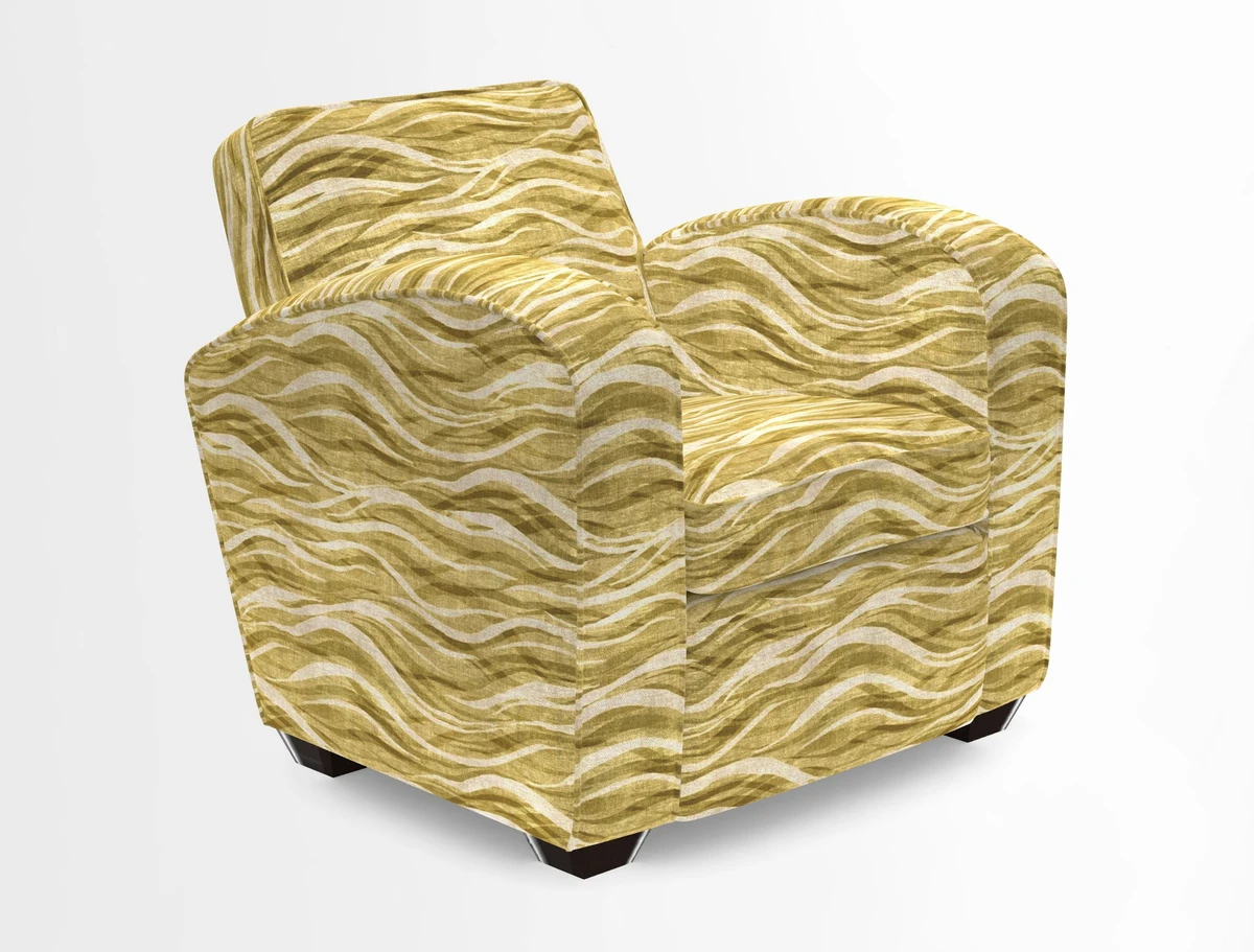 Montmartre Chair in V&A Brompton Collection Ikat Morning Blue