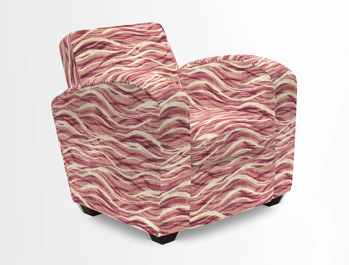 Montmartre Chair in V&A Brompton Collection Ikat Morning Blue