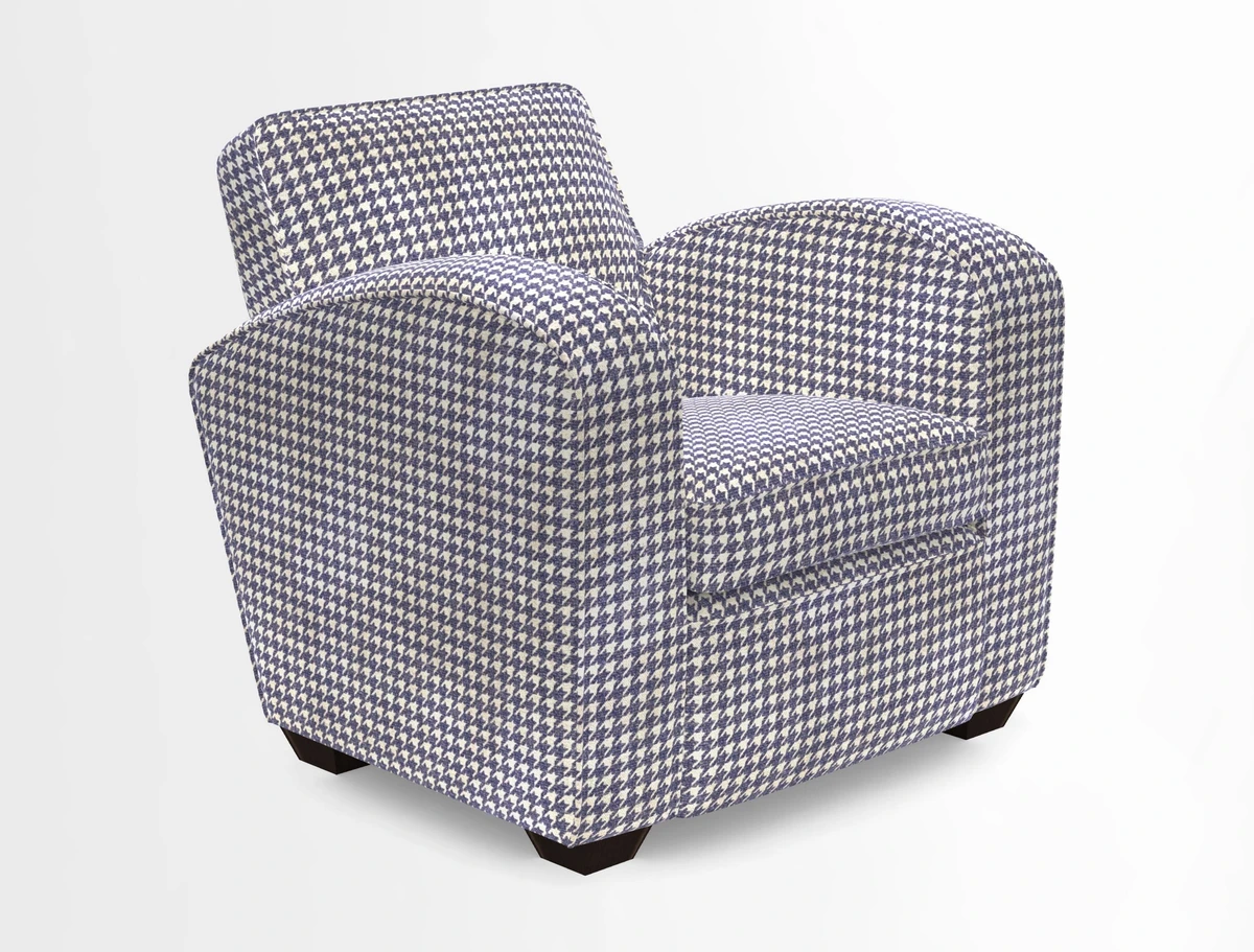 Montmartre Chair in V&A Brompton Collection Ikat Morning Blue