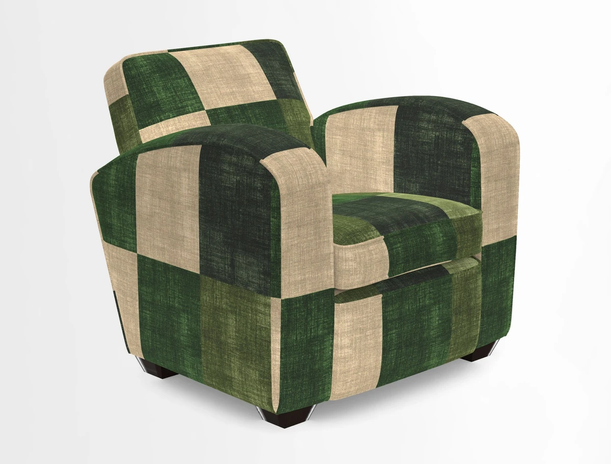 Montmartre Chair in V&A Brompton Collection Ikat Morning Blue