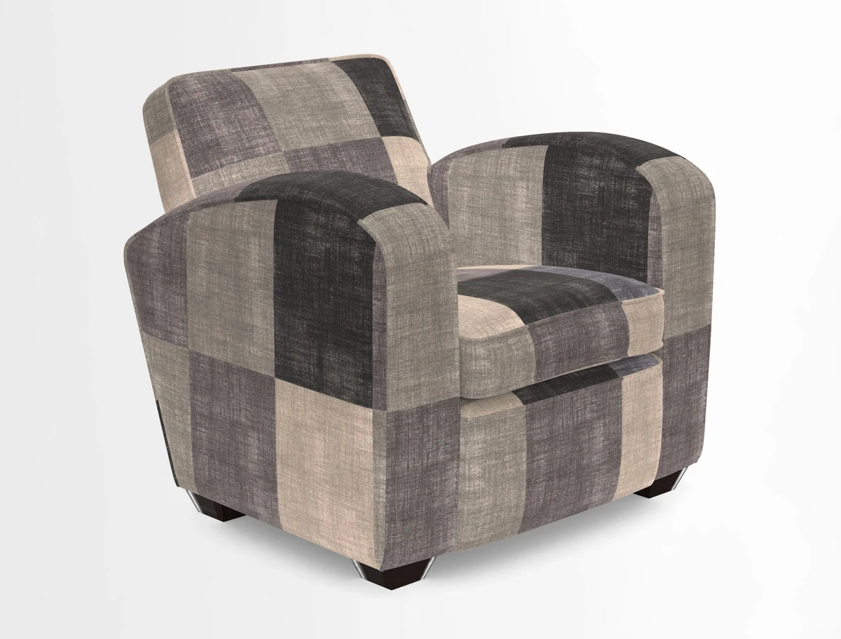 Montmartre Chair in V&A Brompton Collection Ikat Morning Blue
