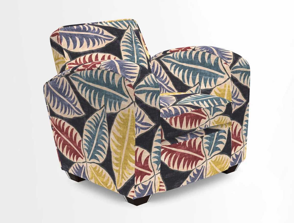 Montmartre Chair in V&A Brompton Collection Ikat Morning Blue