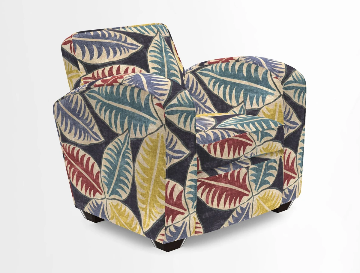 Montmartre Chair in V&A Brompton Collection Ikat Morning Blue