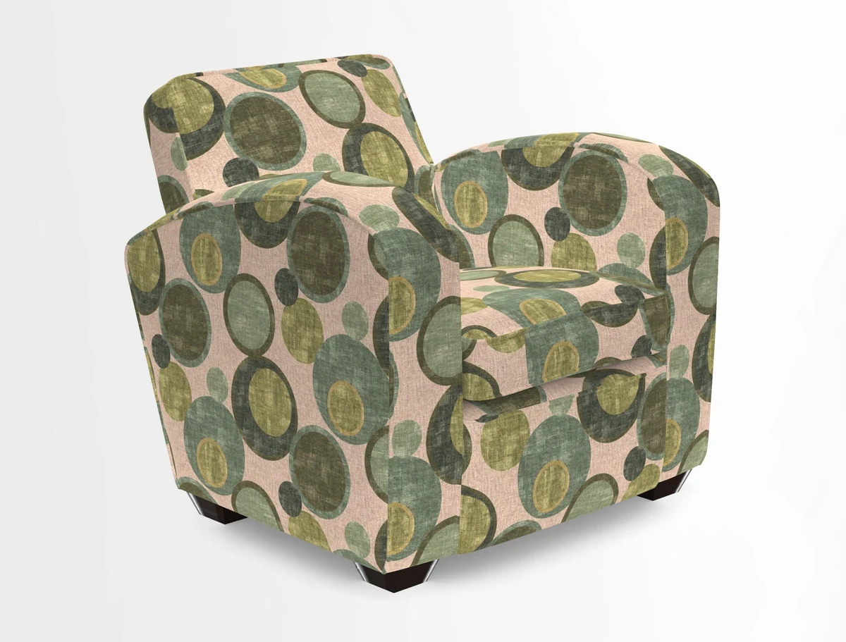 Montmartre Chair in V&A Brompton Collection Ikat Morning Blue