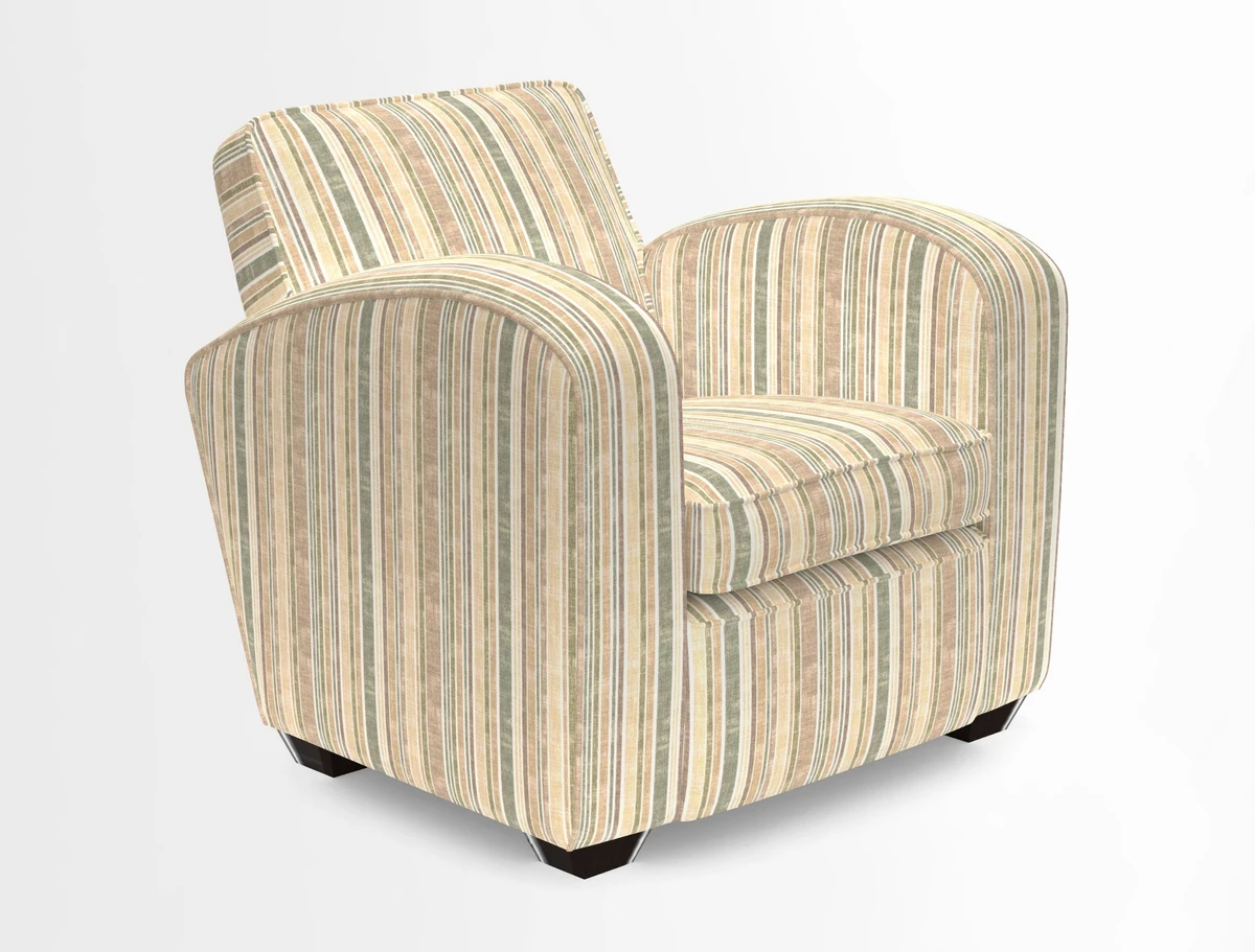 Montmartre Chair in V&A Brompton Collection Ikat Morning Blue