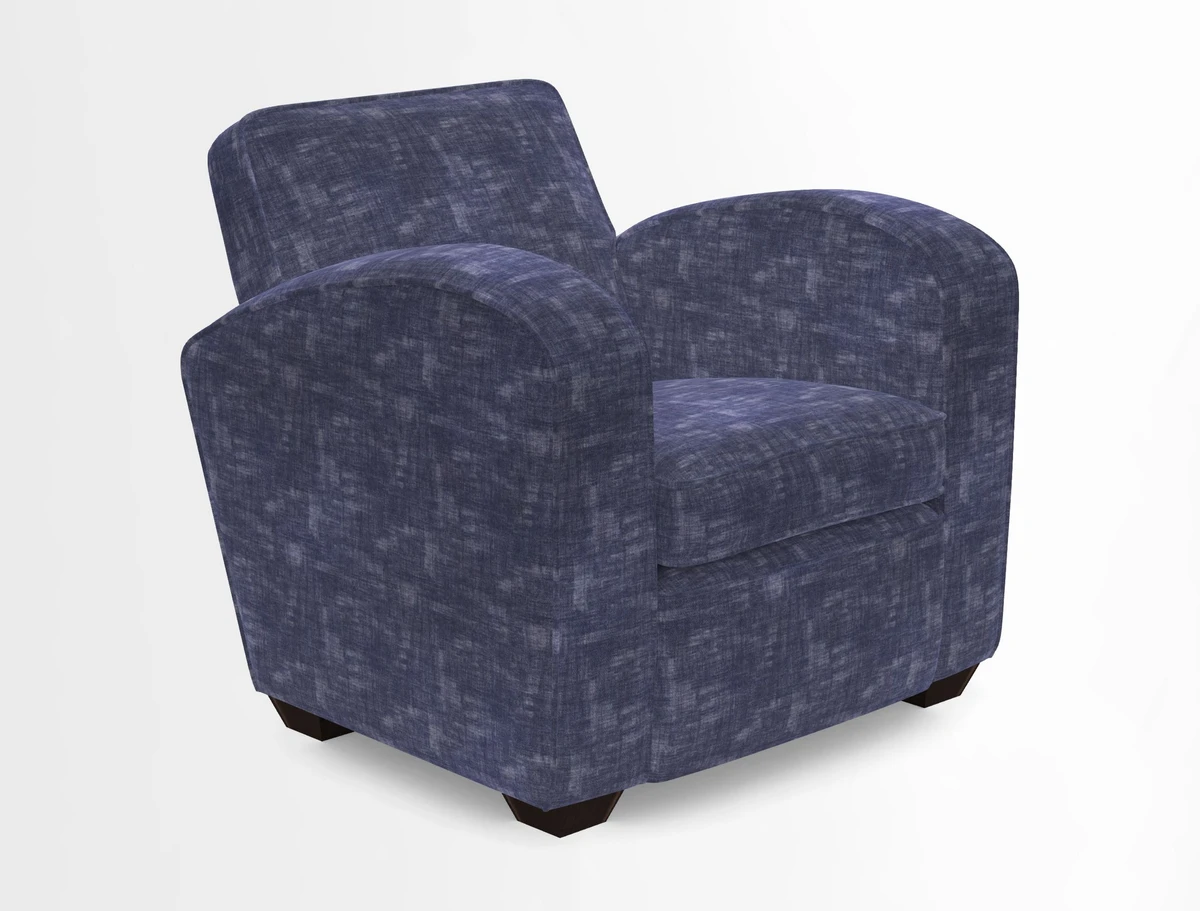 Montmartre Chair in V&A Brompton Collection Ikat Morning Blue