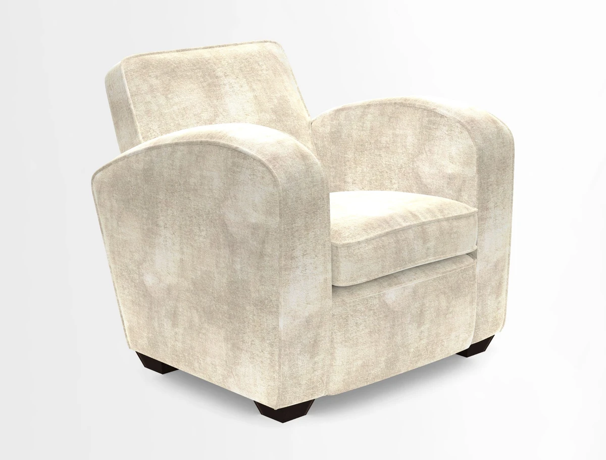 Montmartre Chair in V&A Brompton Collection Ikat Morning Blue