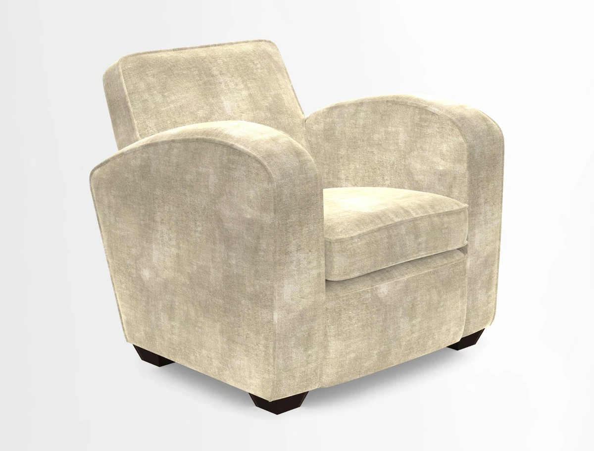 Montmartre Chair in V&A Brompton Collection Ikat Morning Blue