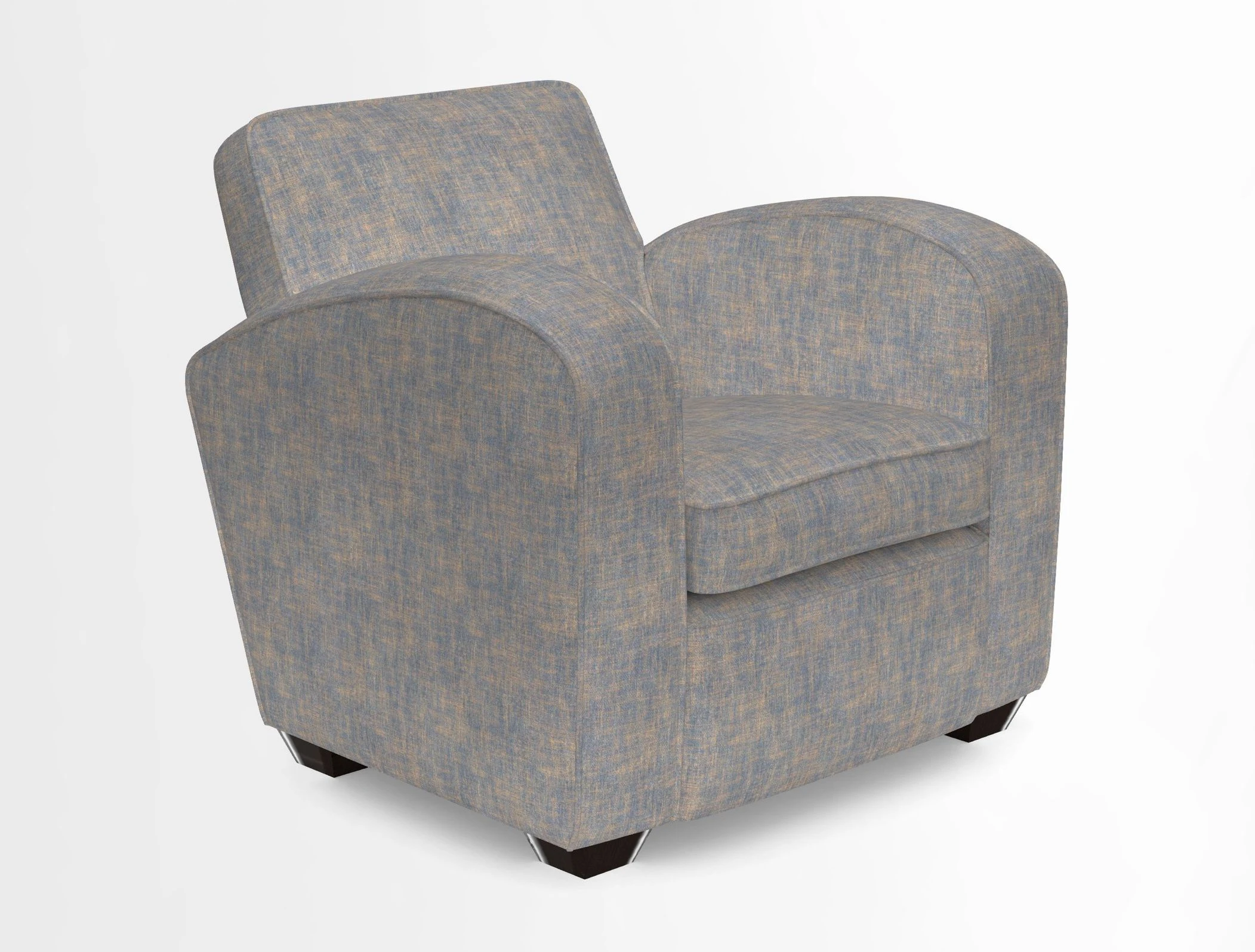 Montmartre Chair in V&A Brompton Collection Ikat Morning Blue