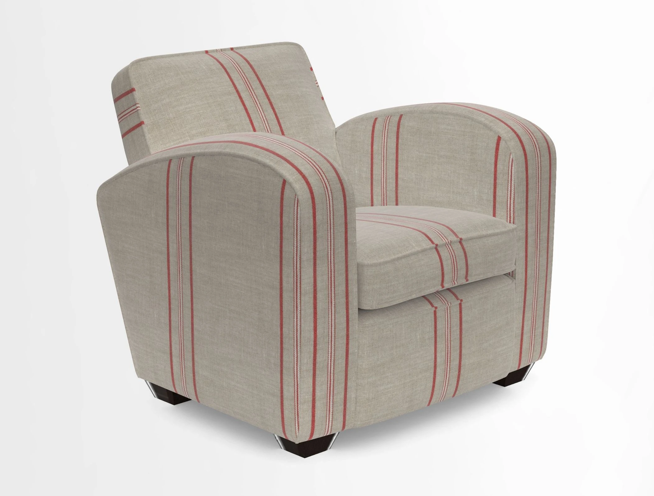 Montmartre Chair in V&A Brompton Collection Ikat Morning Blue