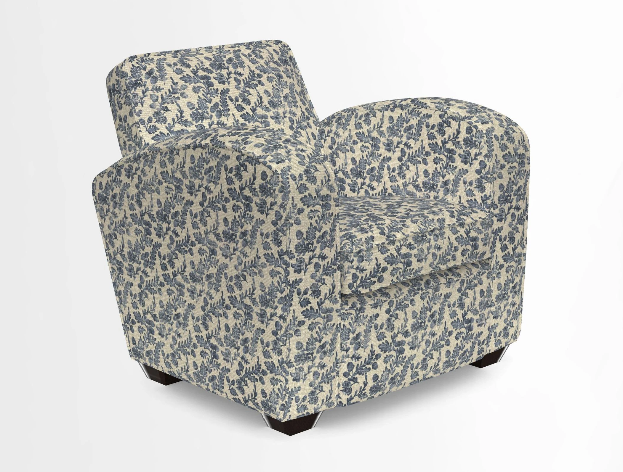 Montmartre Chair in V&A Brompton Collection Ikat Morning Blue