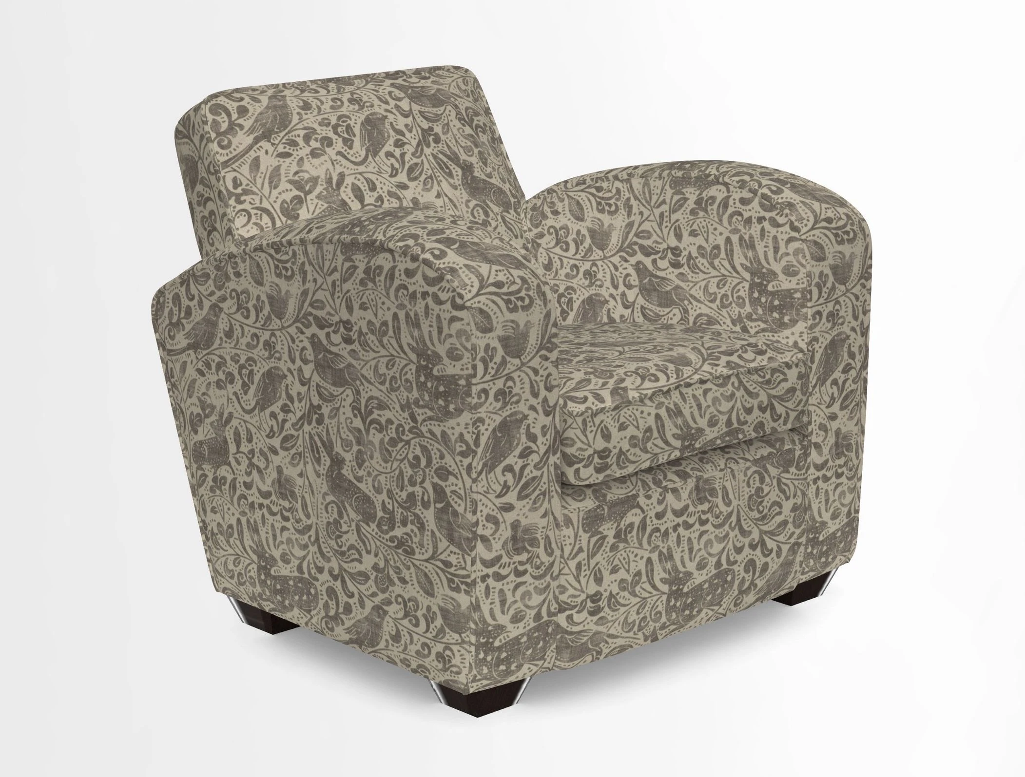 Montmartre Chair in V&A Brompton Collection Ikat Morning Blue