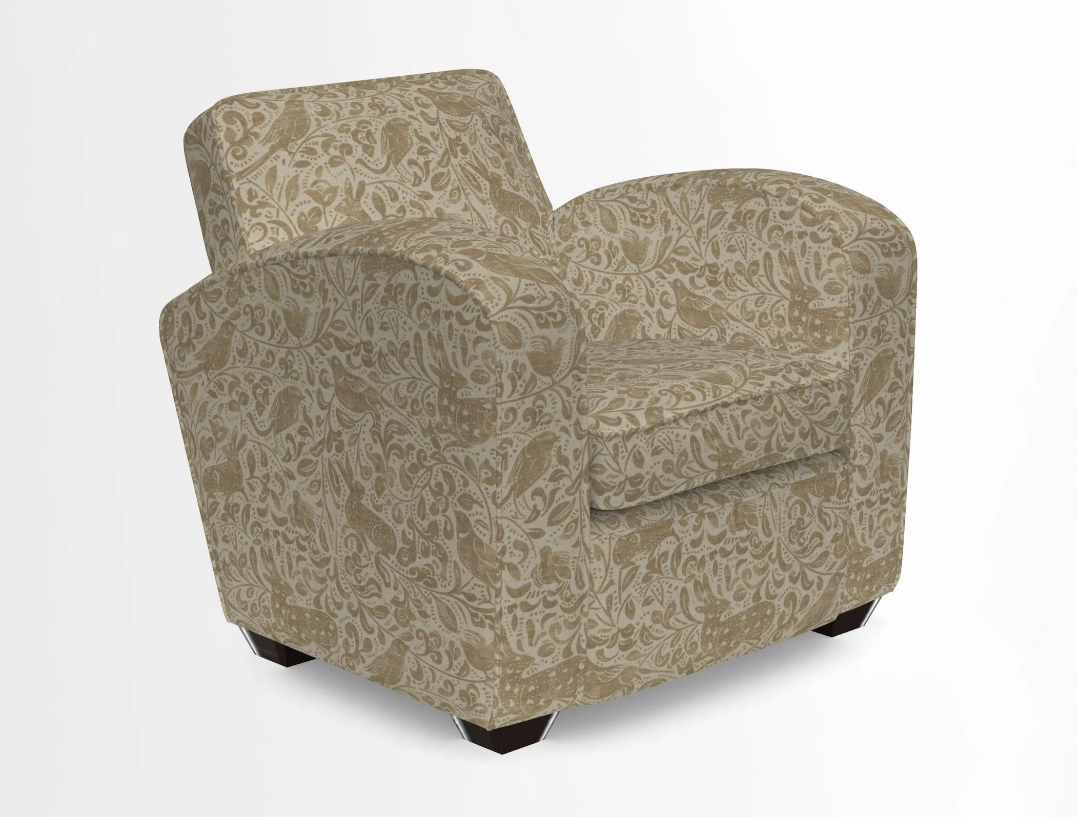 Montmartre Chair in V&A Brompton Collection Ikat Morning Blue