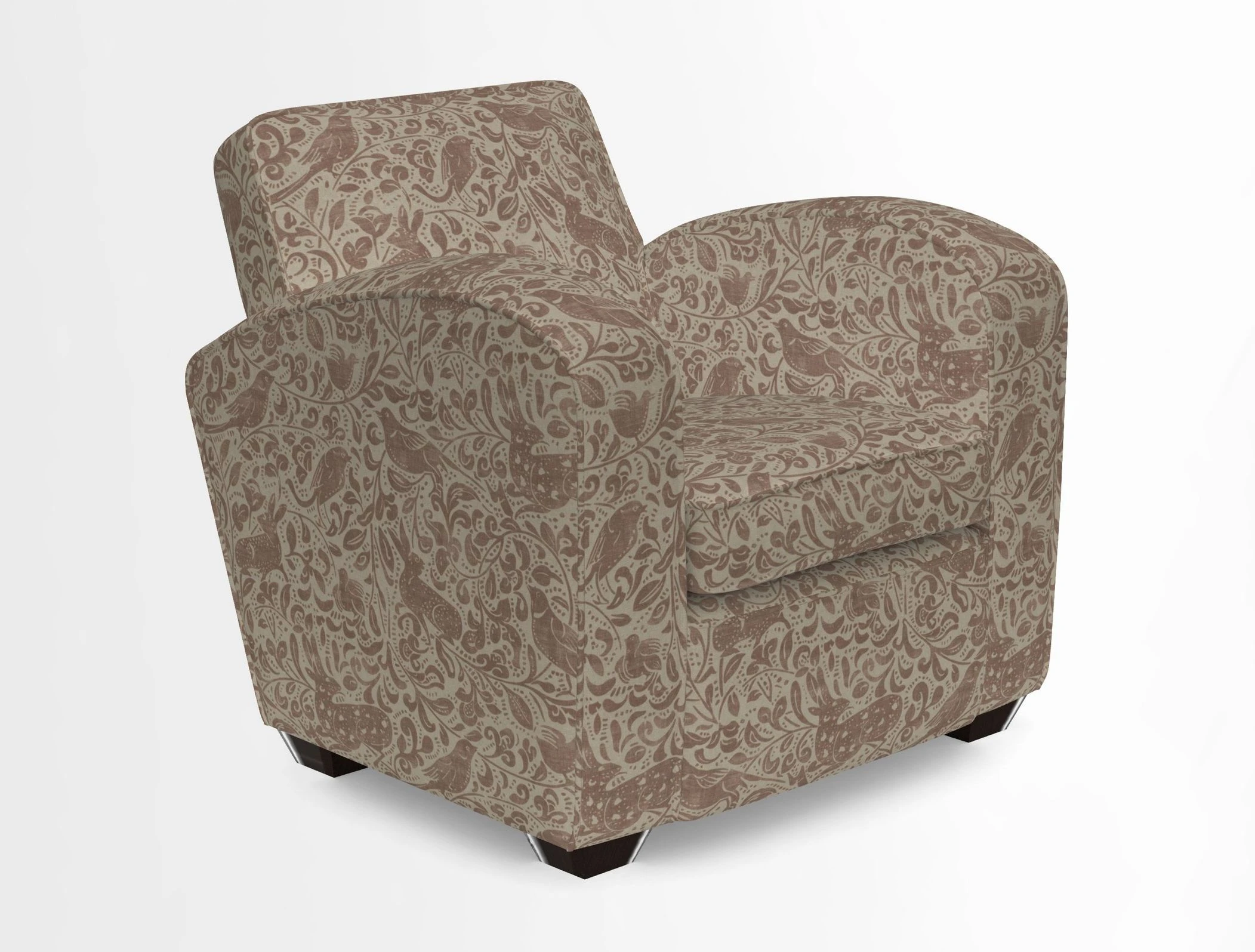 Montmartre Chair in V&A Brompton Collection Ikat Morning Blue