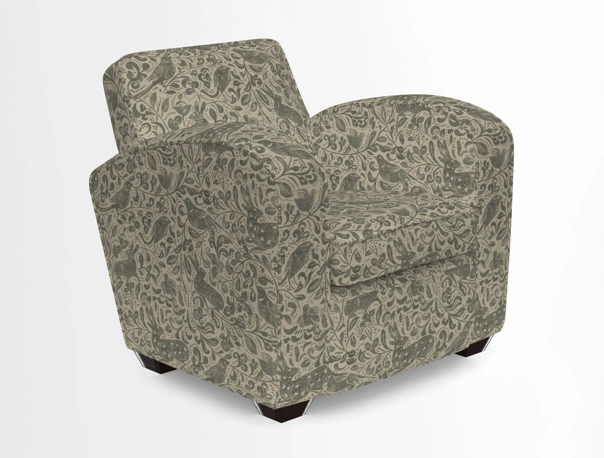 Montmartre Chair in V&A Brompton Collection Ikat Morning Blue