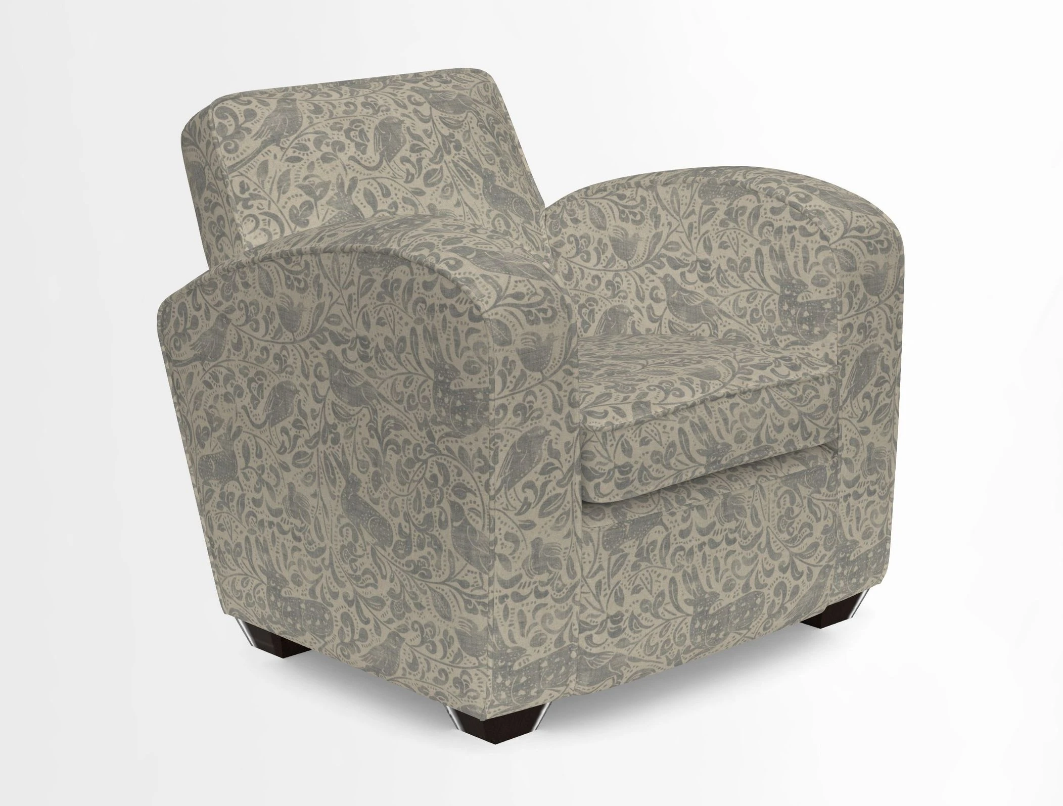Montmartre Chair in V&A Brompton Collection Ikat Morning Blue