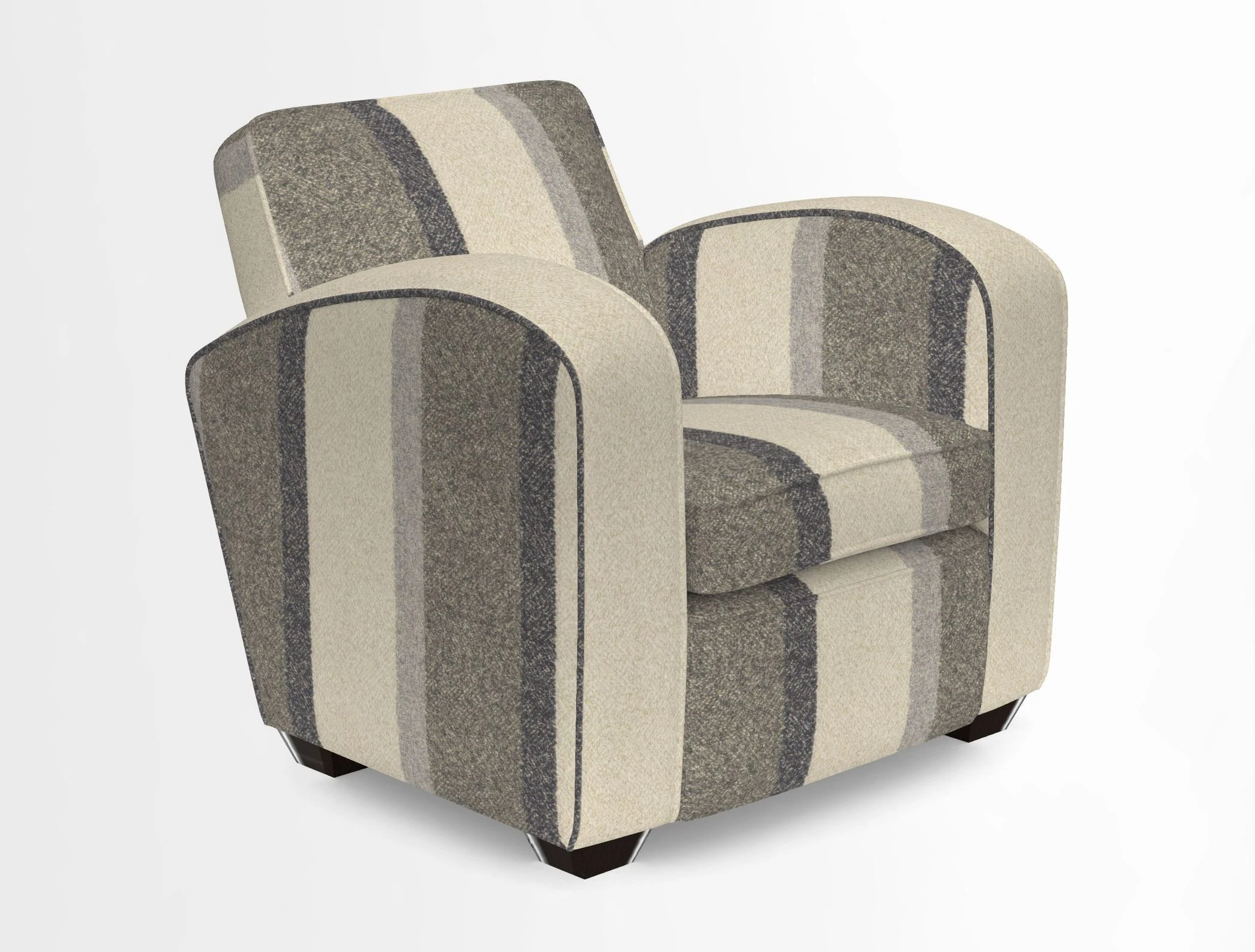 Montmartre Chair in V&A Brompton Collection Ikat Morning Blue