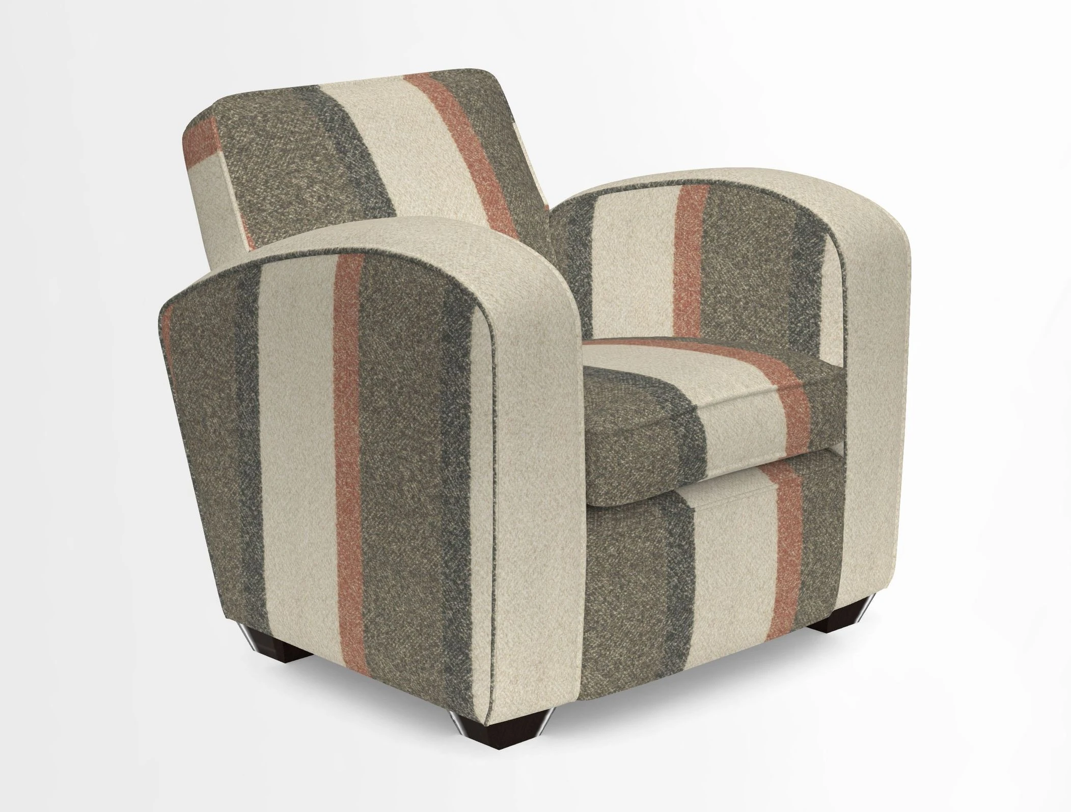 Montmartre Chair in V&A Brompton Collection Ikat Morning Blue