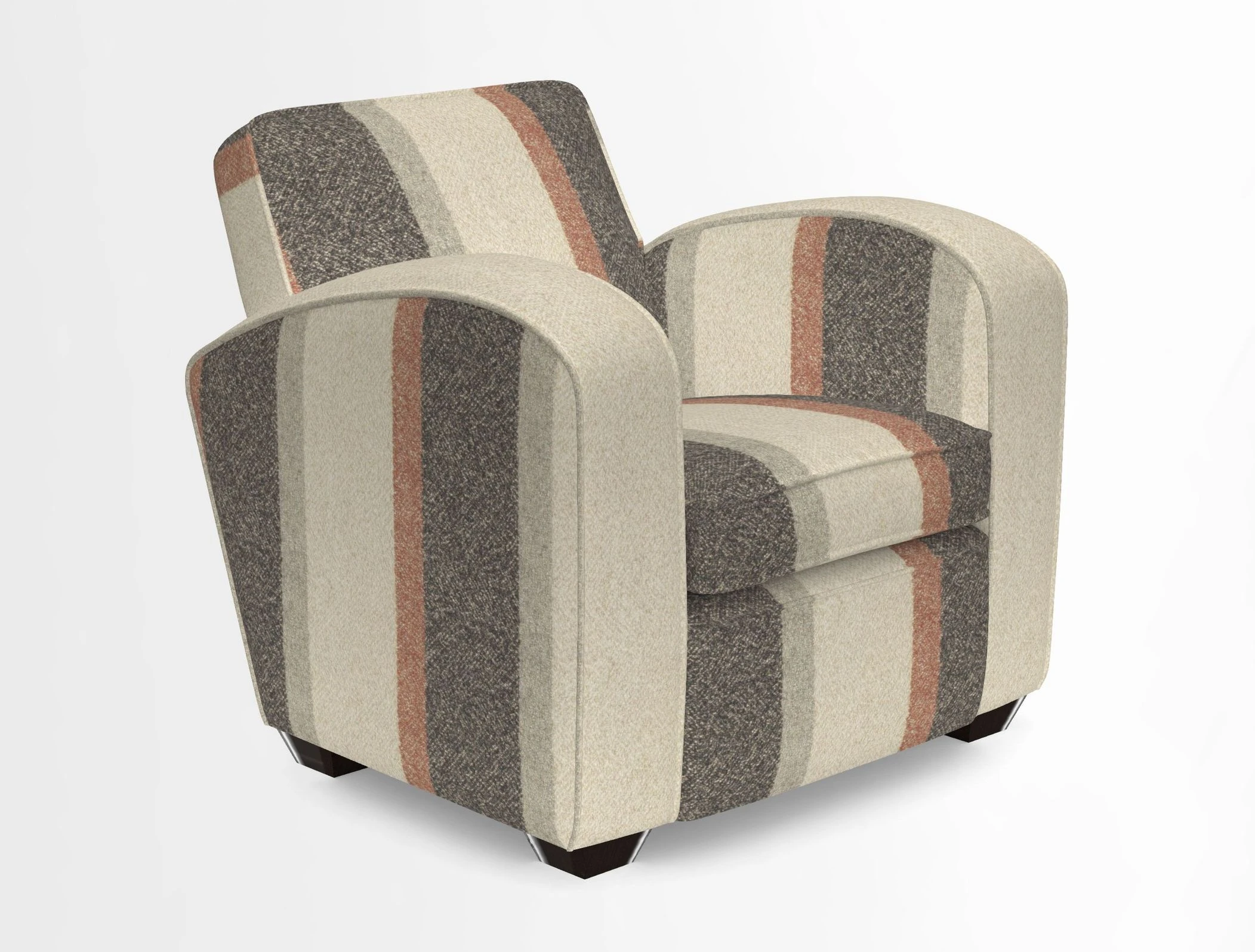 Montmartre Chair in V&A Brompton Collection Ikat Morning Blue
