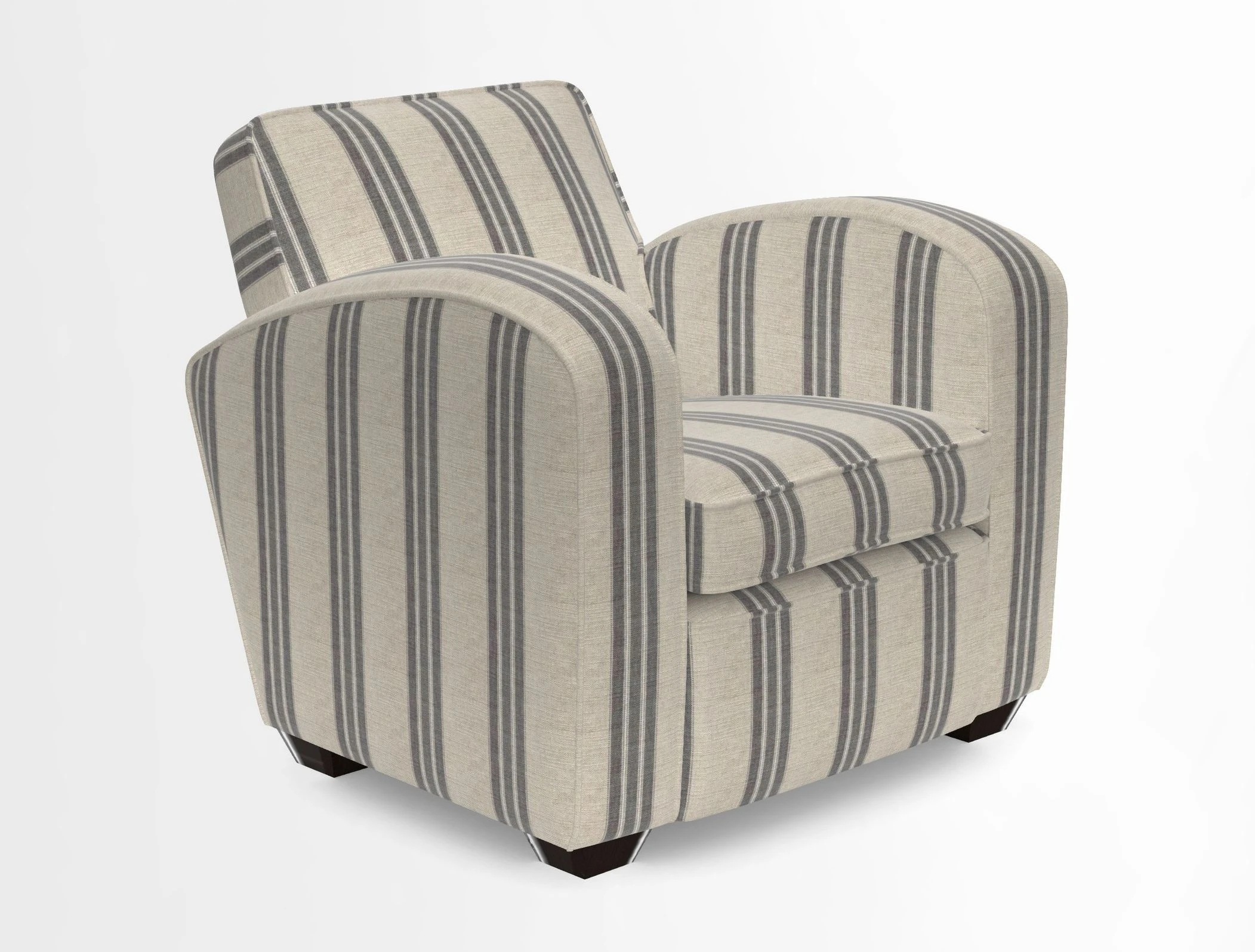Montmartre Chair in V&A Brompton Collection Ikat Morning Blue