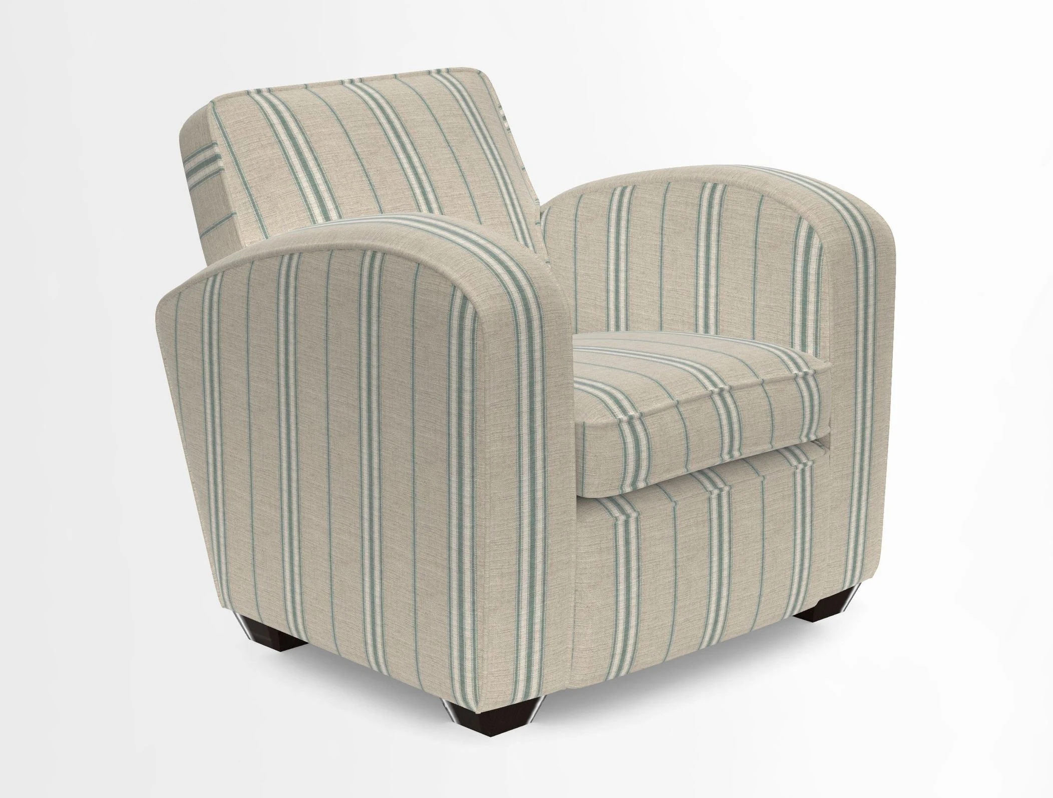 Montmartre Chair in V&A Brompton Collection Ikat Morning Blue