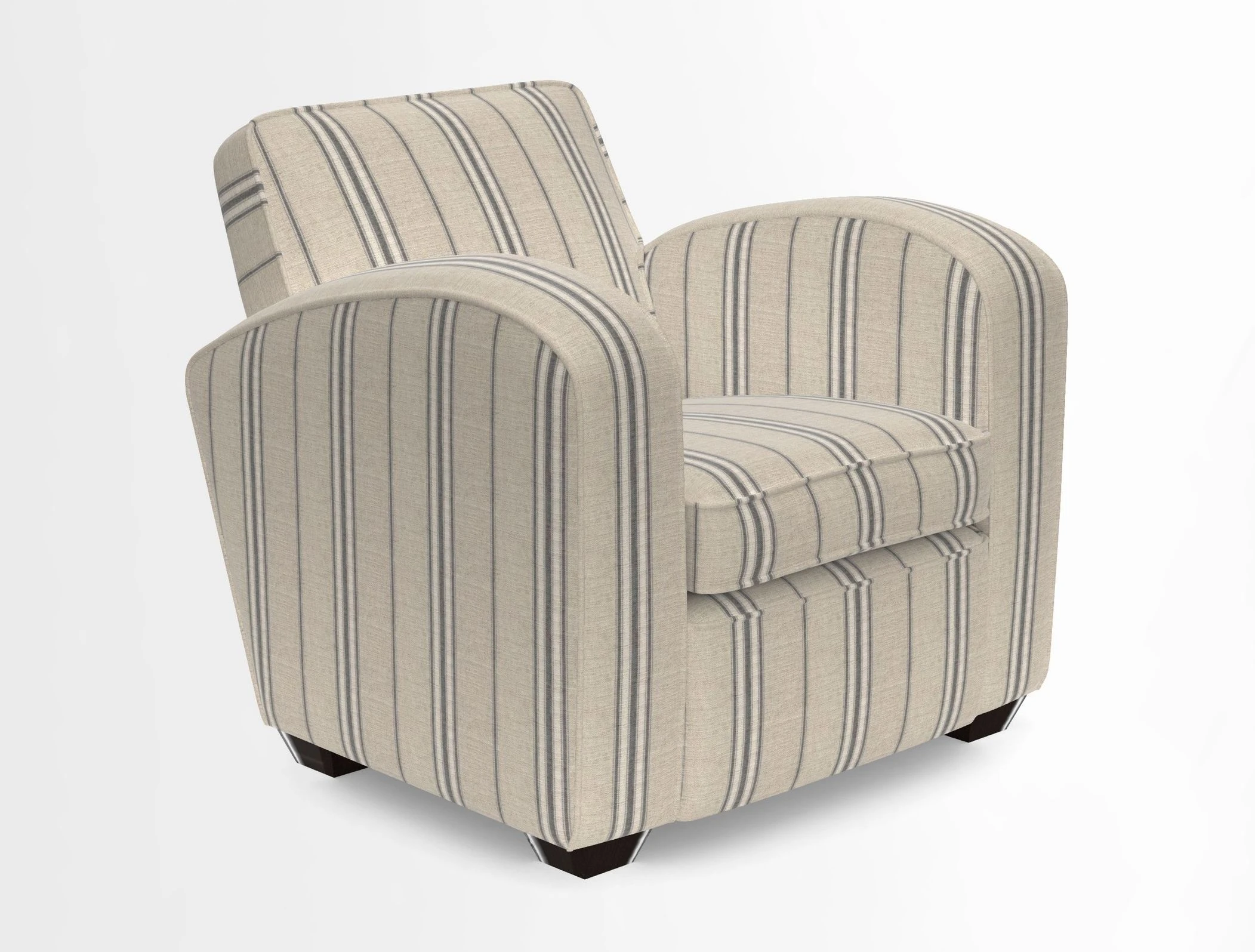 Montmartre Chair in V&A Brompton Collection Ikat Morning Blue