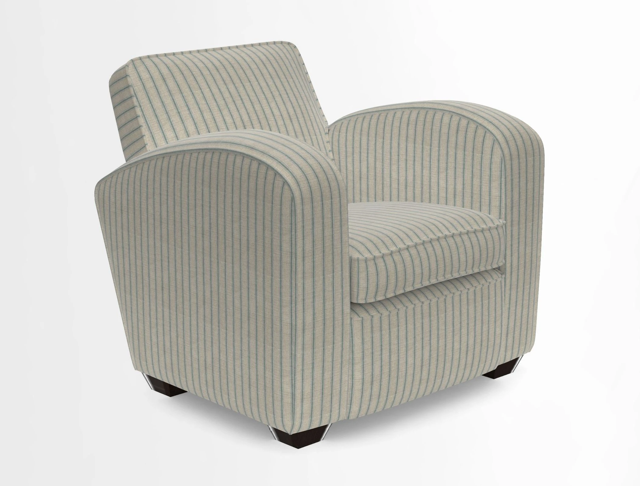 Montmartre Chair in V&A Brompton Collection Ikat Morning Blue