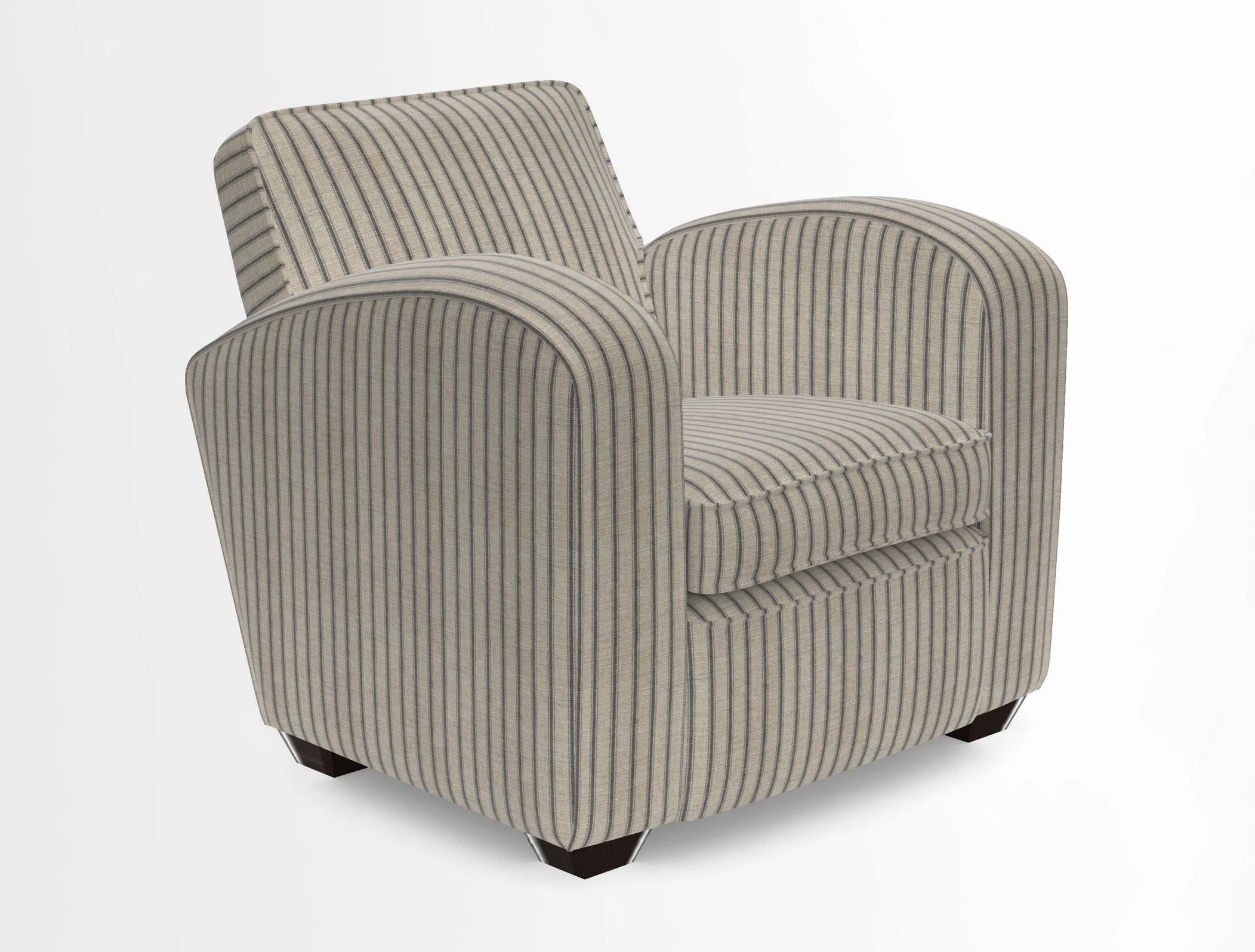 Montmartre Chair in V&A Brompton Collection Ikat Morning Blue
