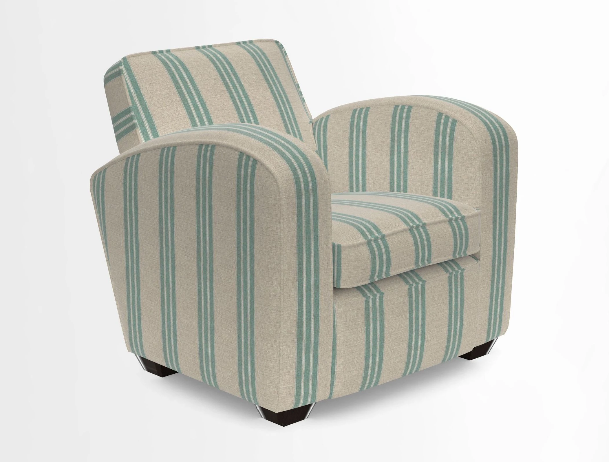 Montmartre Chair in V&A Brompton Collection Ikat Morning Blue