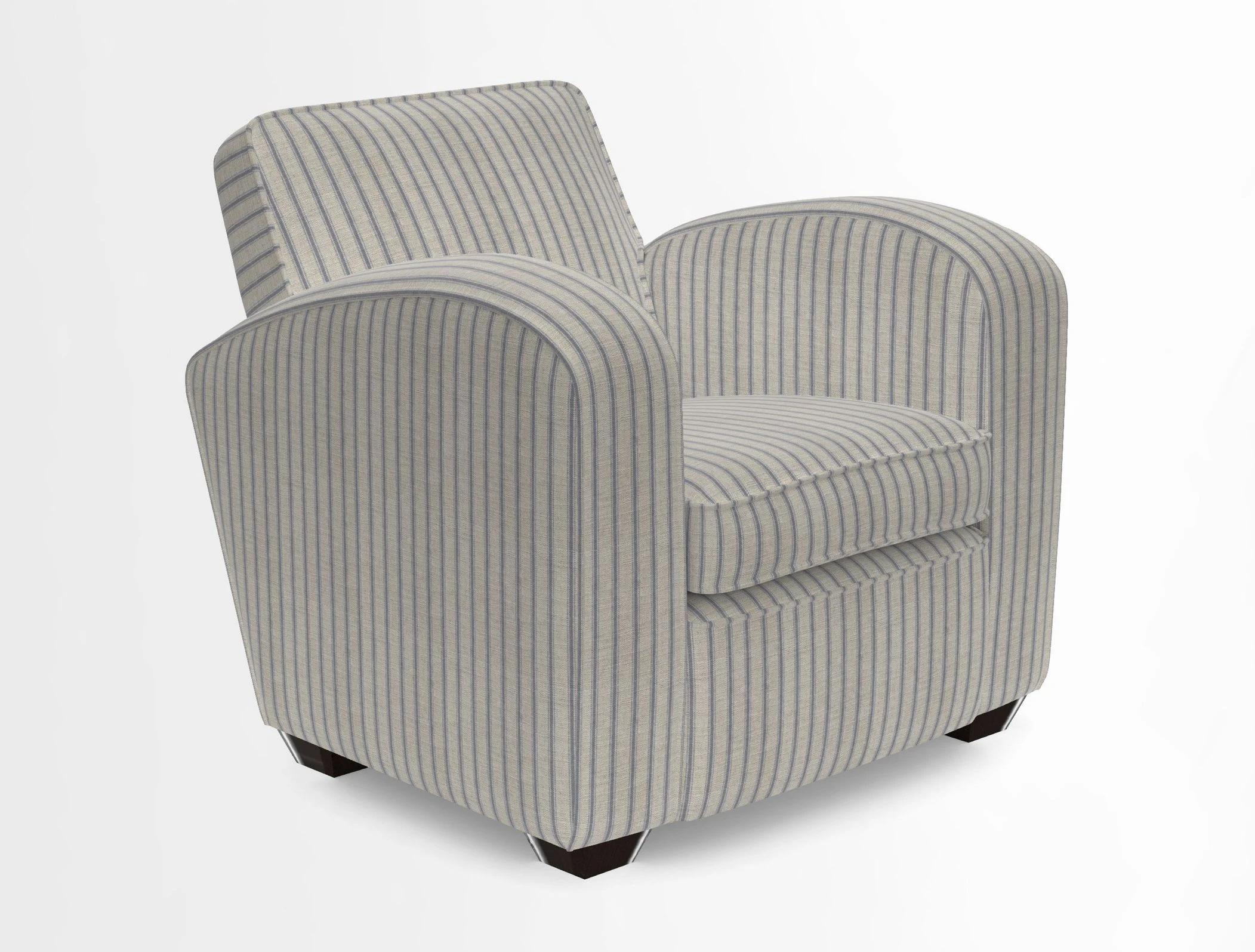 Montmartre Chair in V&A Brompton Collection Ikat Morning Blue