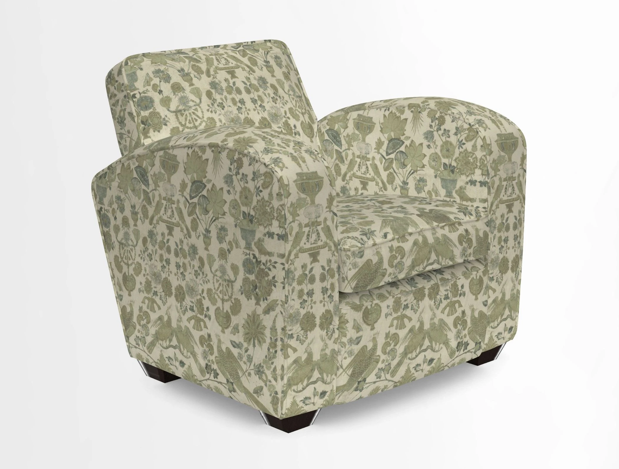 Montmartre Chair in V&A Brompton Collection Ikat Morning Blue